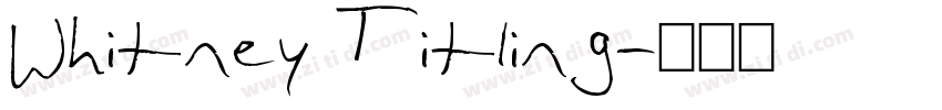 Whitney Titling字体转换
